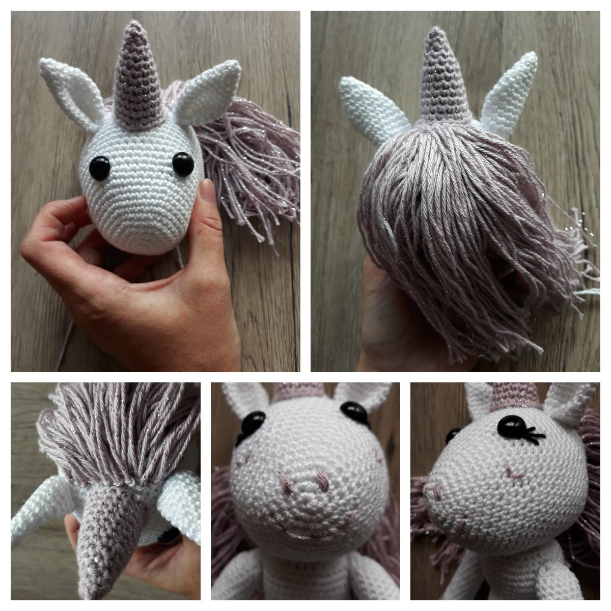 Blog-Inhaltsbild für 'Einhorn Ella, kostenlose Häkelanleitung'